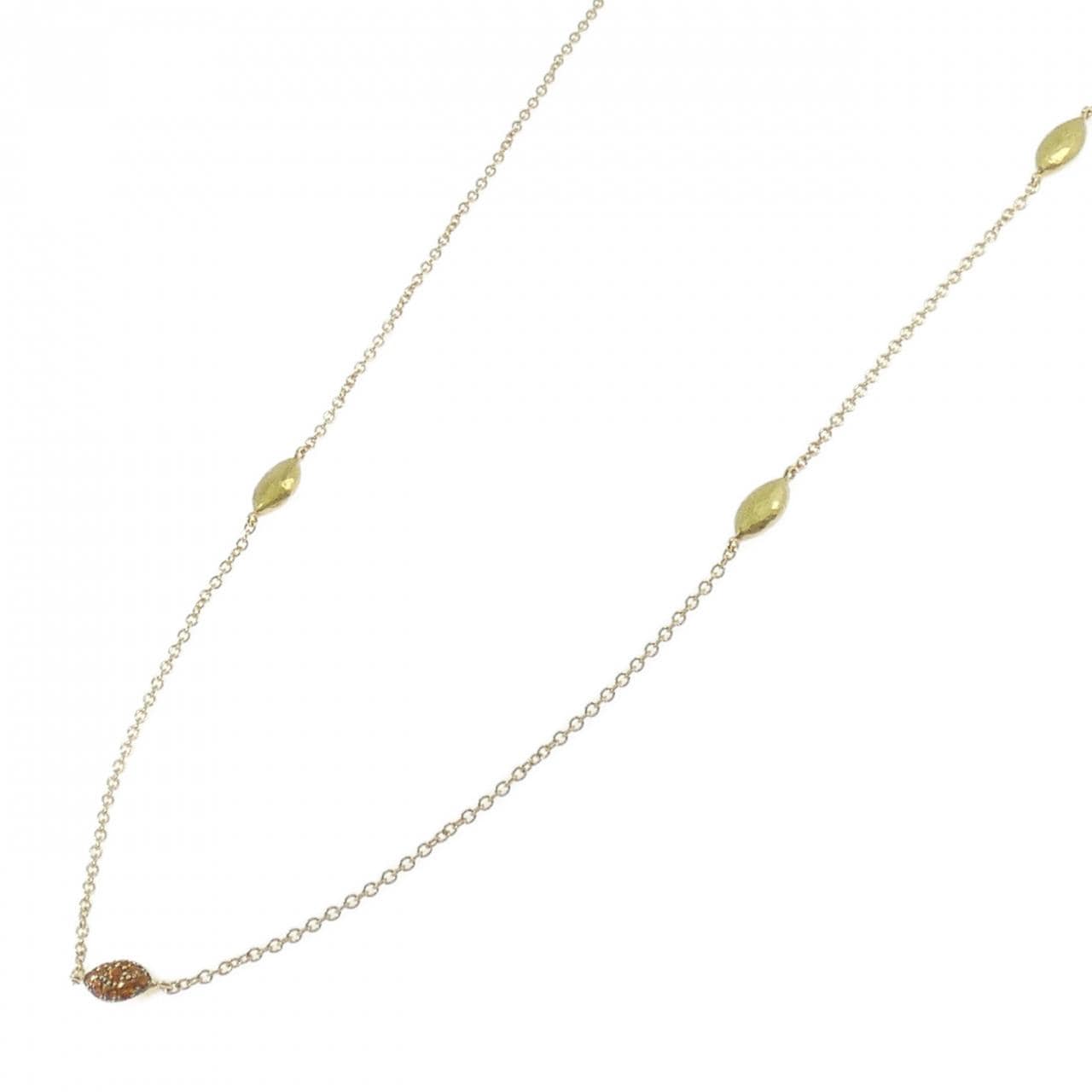 750YG/750BG サファイヤ ネックレス 1.95CT