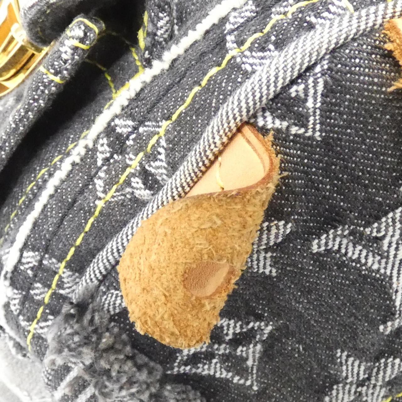 ルイヴィトン モノグラム デニム パッチワーク スピーディ 30cm M95381 ボストンバッグ