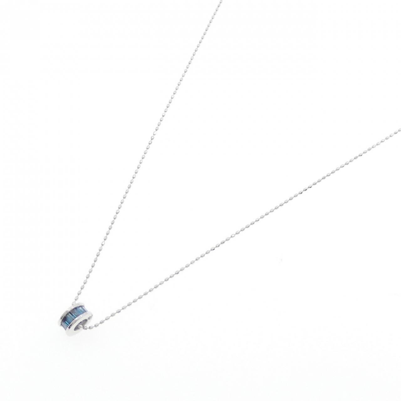 K18WG ダイヤモンド ネックレス 0.15CT