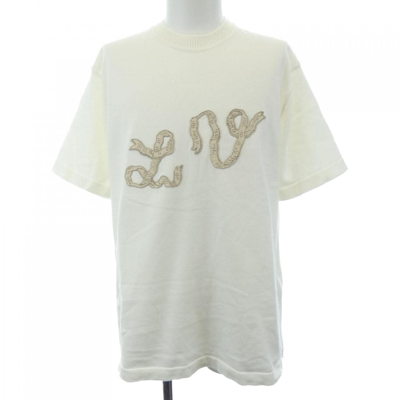 ルイヴィトン LOUIS VUITTON エンベリッシュドショートスリーブコットンクルーネック HSN24WAUR トップス
