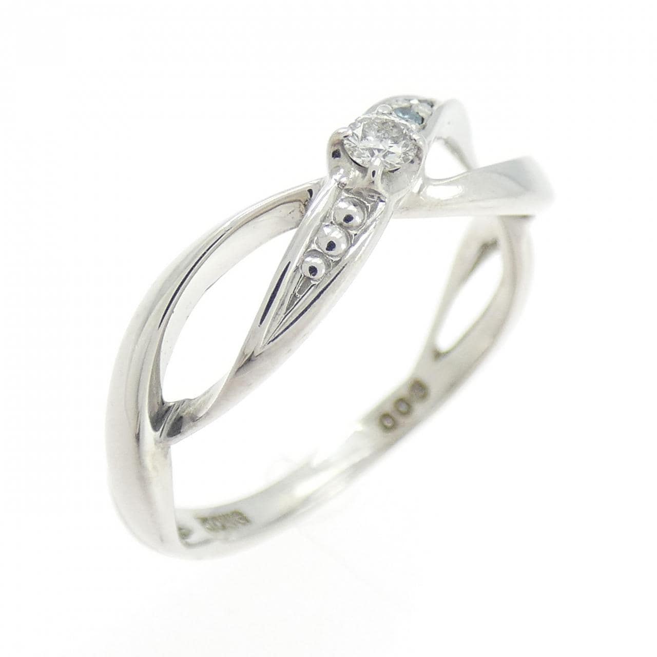 K10WG ダイヤモンド リング 0.06CT