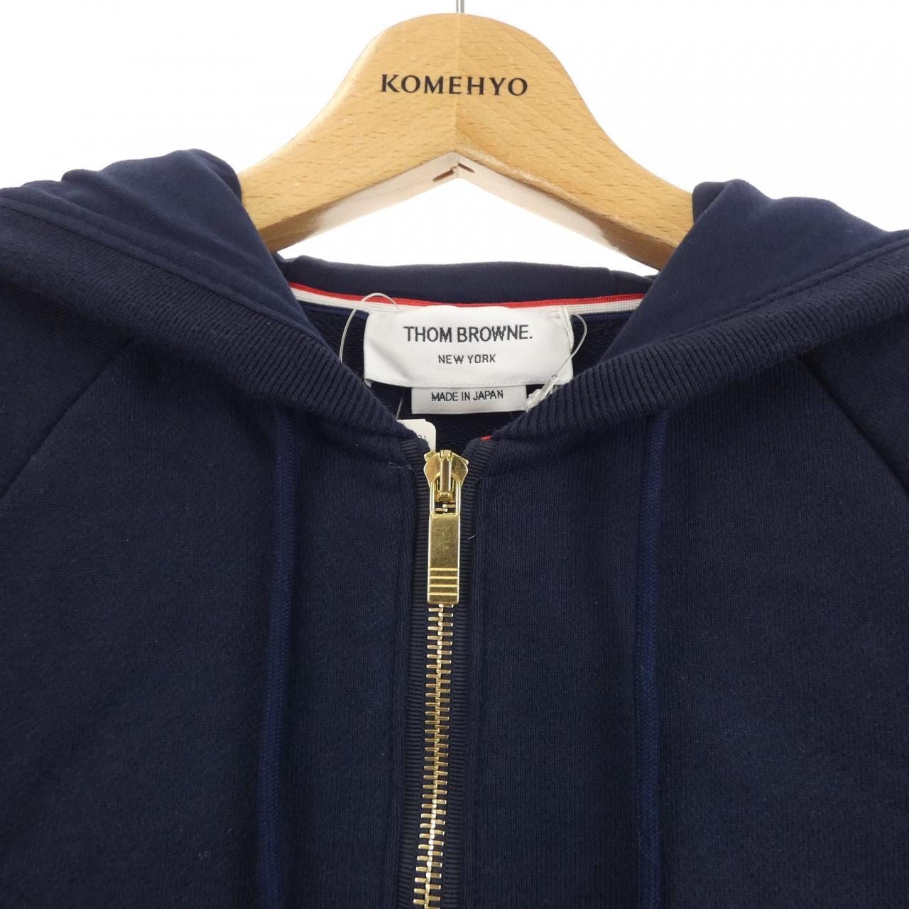 トムブラウン THOM BROWNE クラシックループ 4BAR フルジップアップフーディー MJT022H パーカー