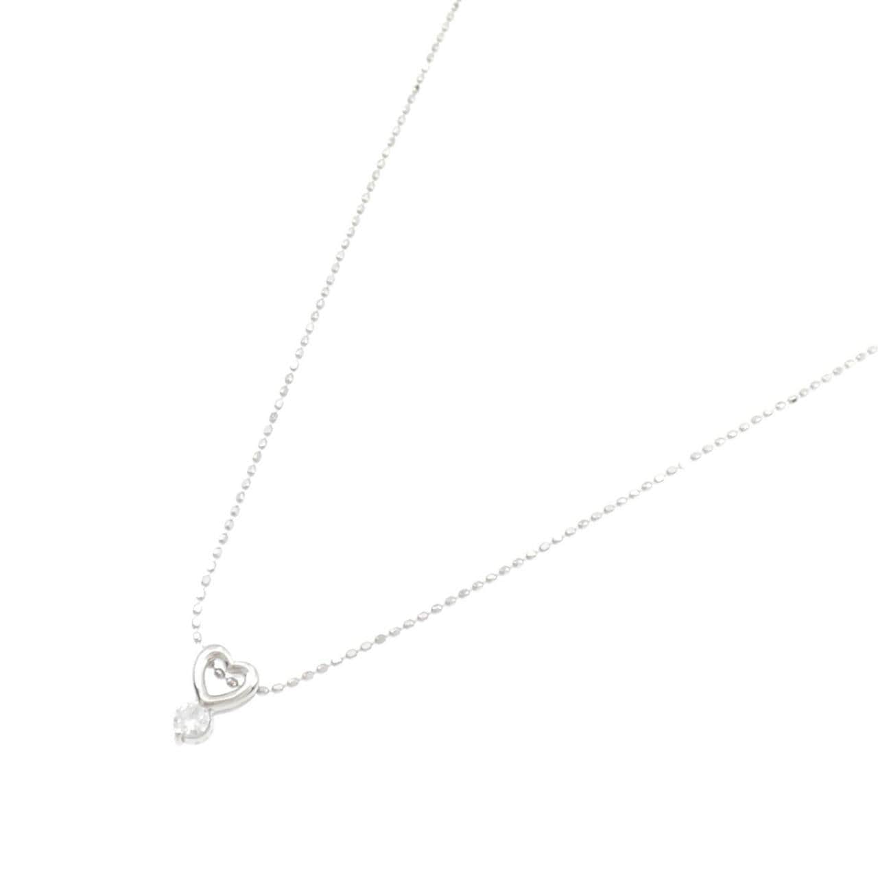 PT Heart Diamond Necklace 0.08CT