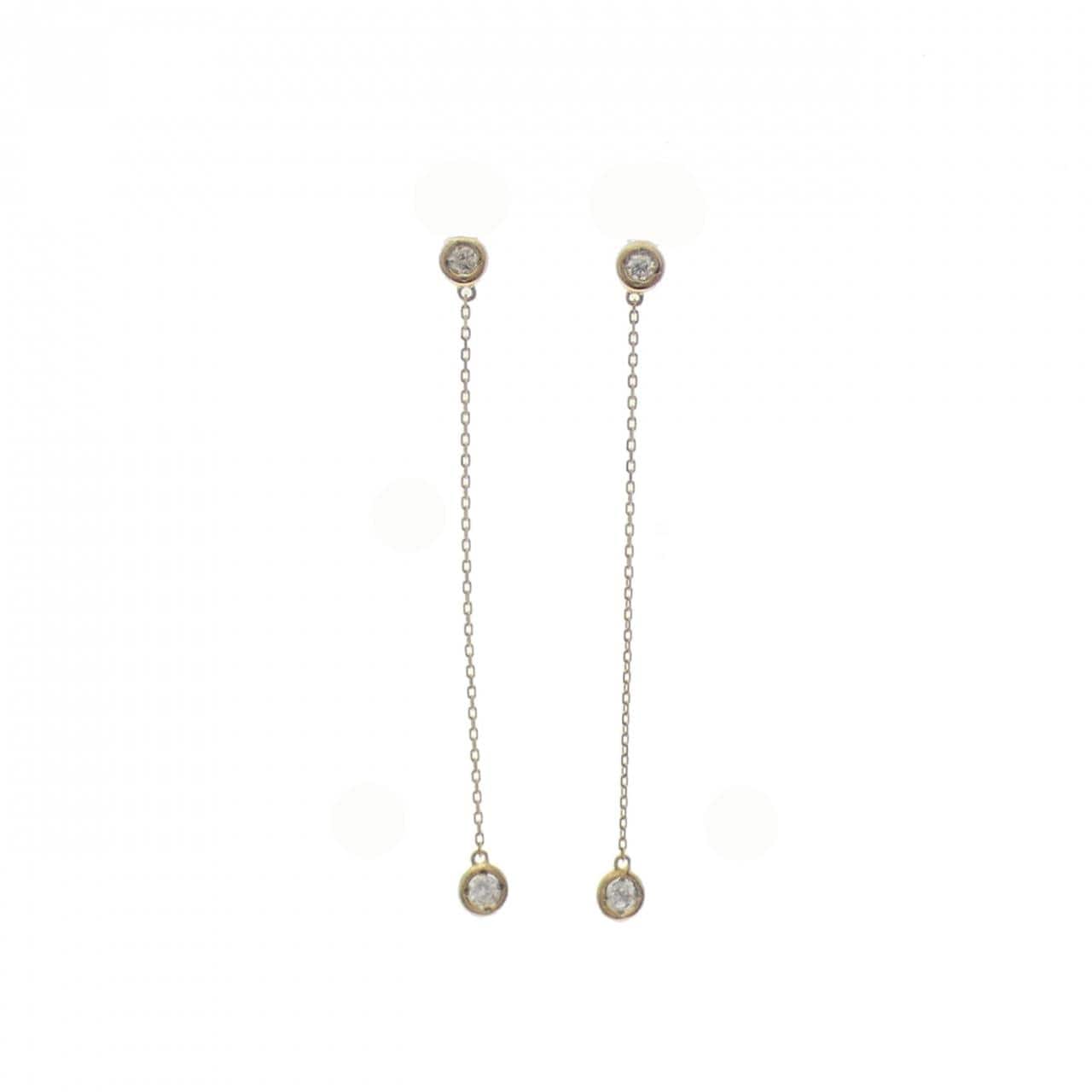 K18YG ダイヤモンド ピアス