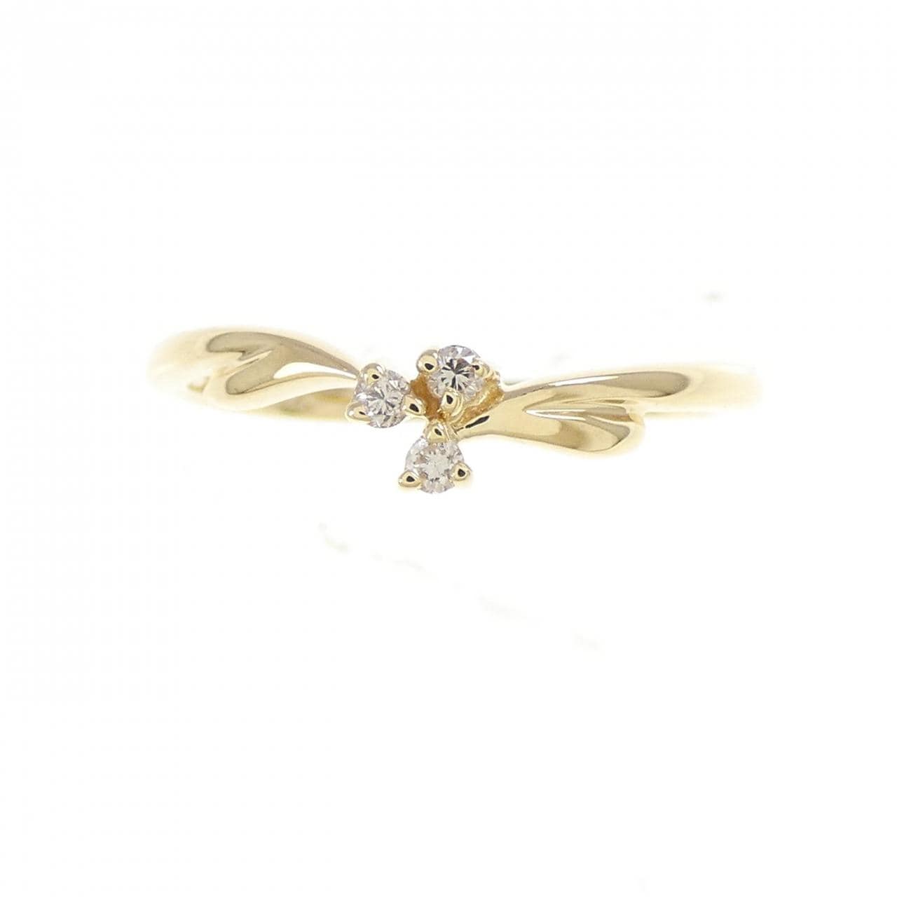 K18YG ダイヤモンド リング 0.05CT
