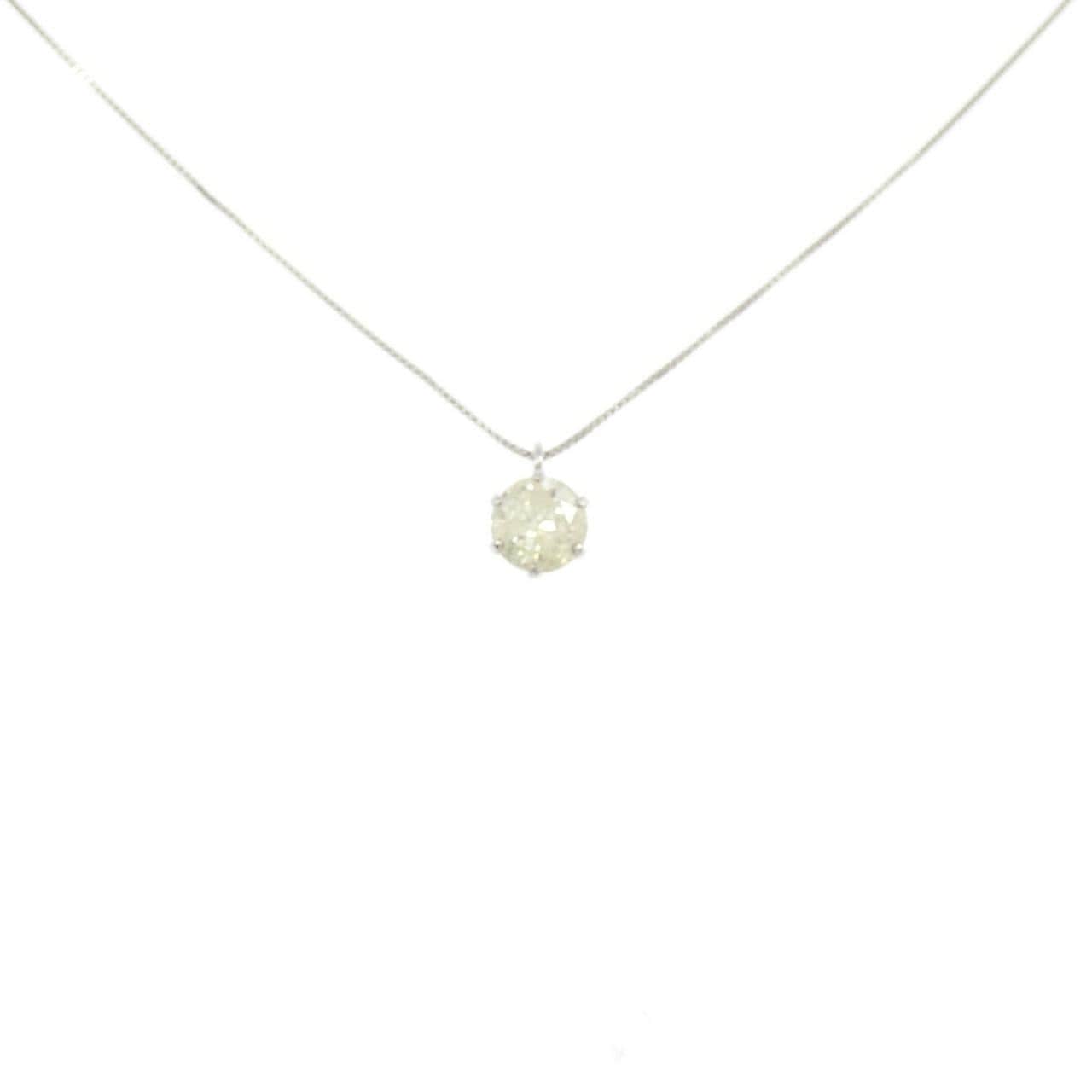 PT900/PT850 ソリティア ダイヤモンド ネックレス 0.47CT