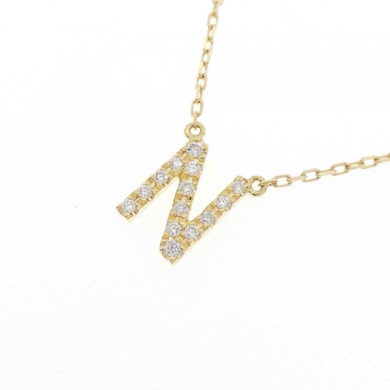 アーカー イニシャル ネックレス 0.05CT