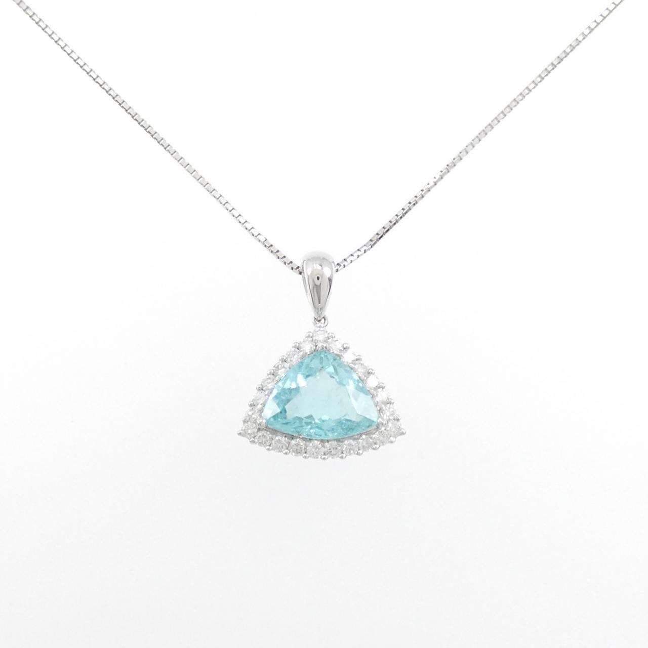 コメ兵｜K18WG パライバトルマリン ネックレス 1.81CT