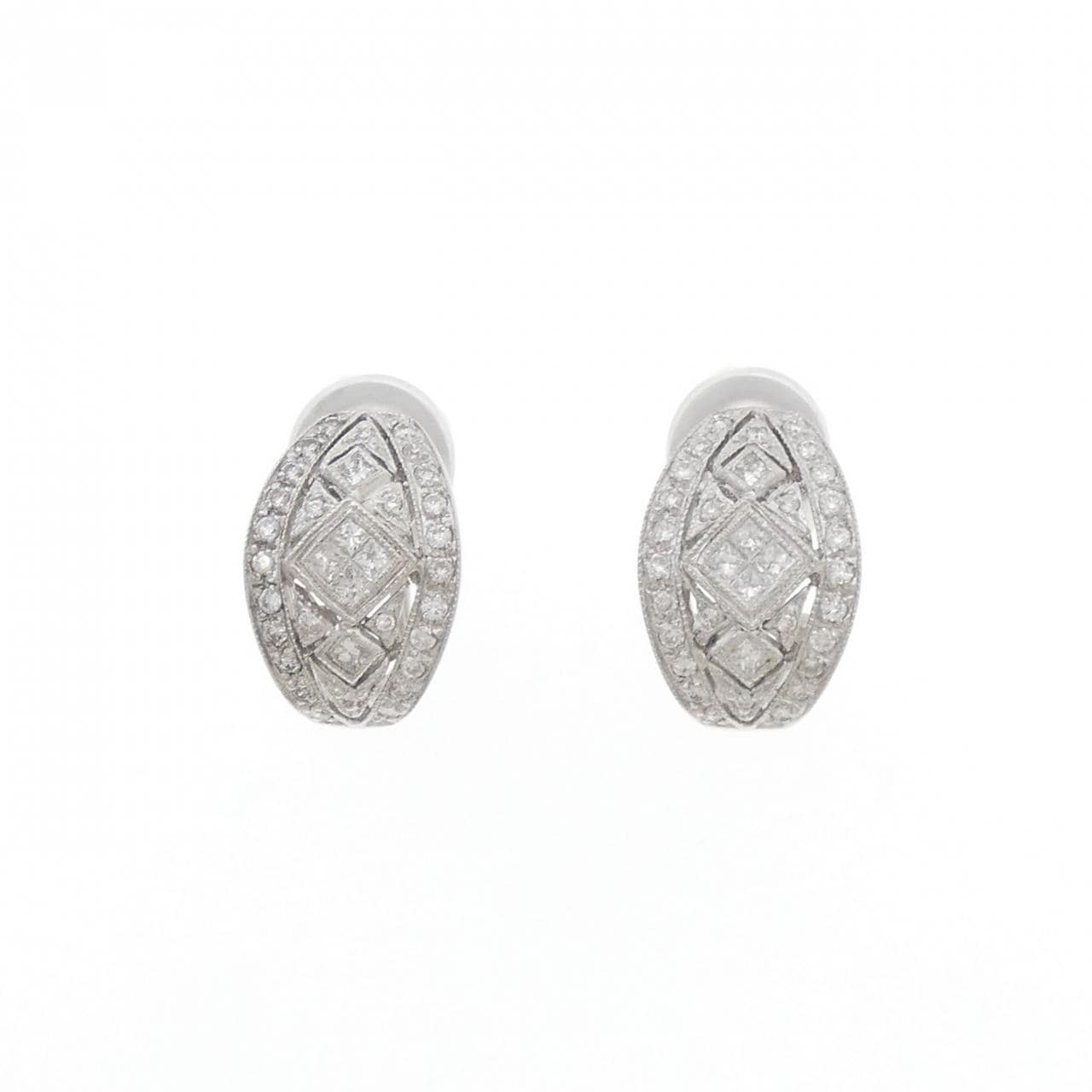 750WG ダイヤモンド ピアス/イヤリング 0.46CT