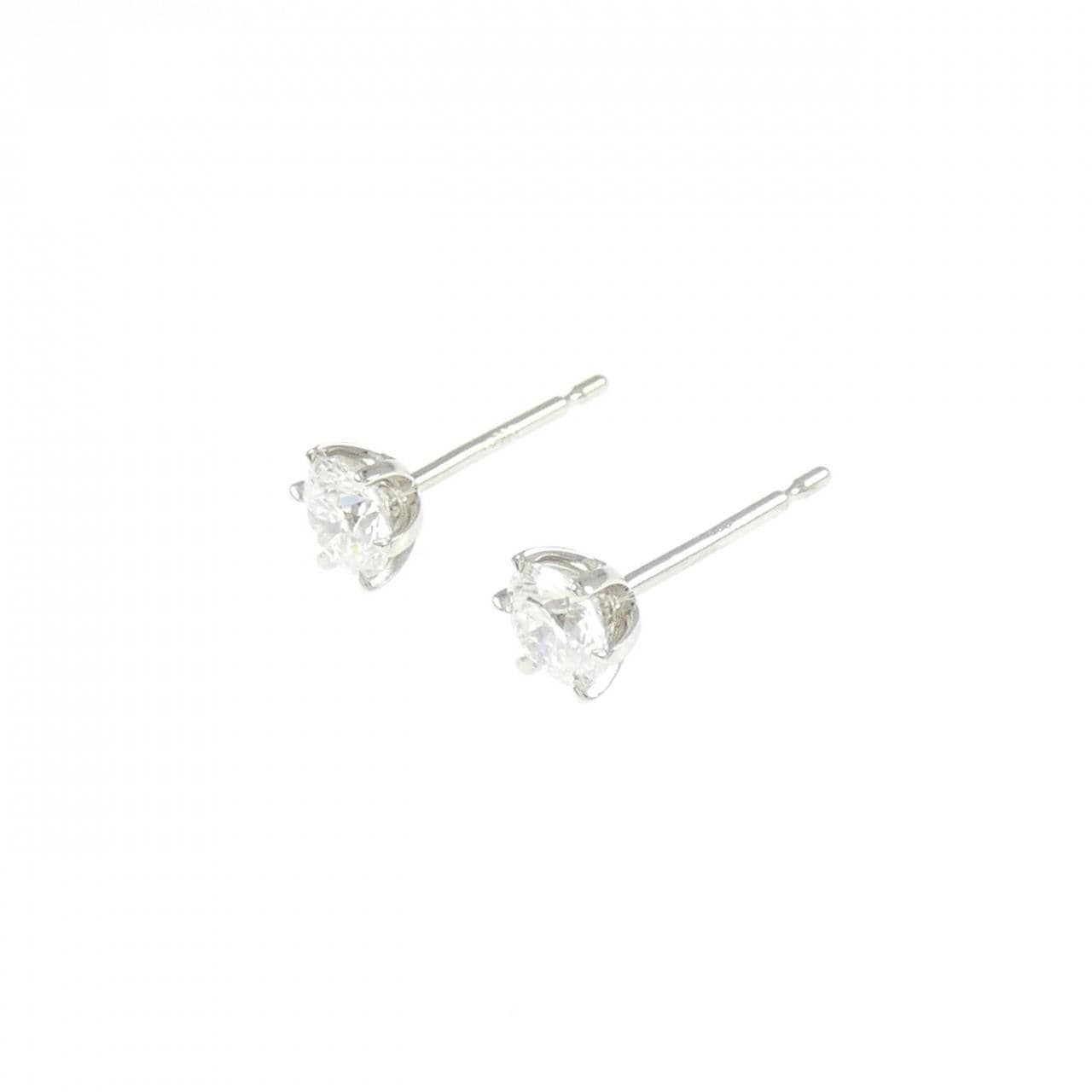 【リメイク】PT900/ST ダイヤモンド ピアス 0.305CT 0.306CT D VVS1 3EXT-EXT-H&C