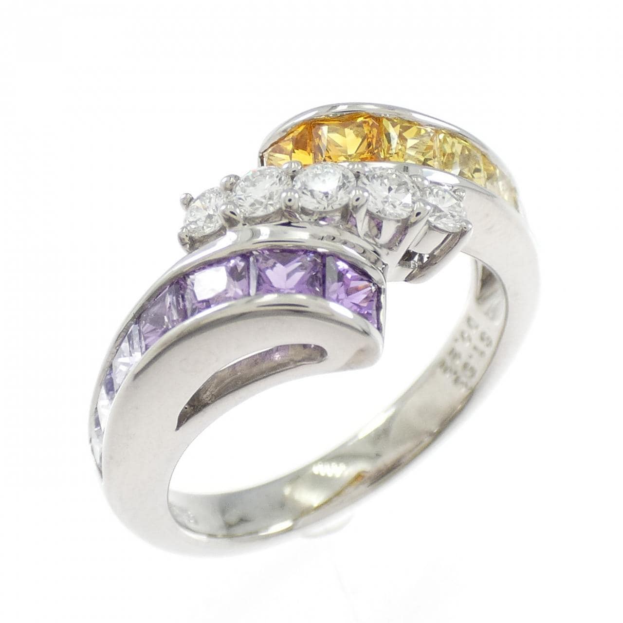 750WG サファイヤ リング 1.53CT