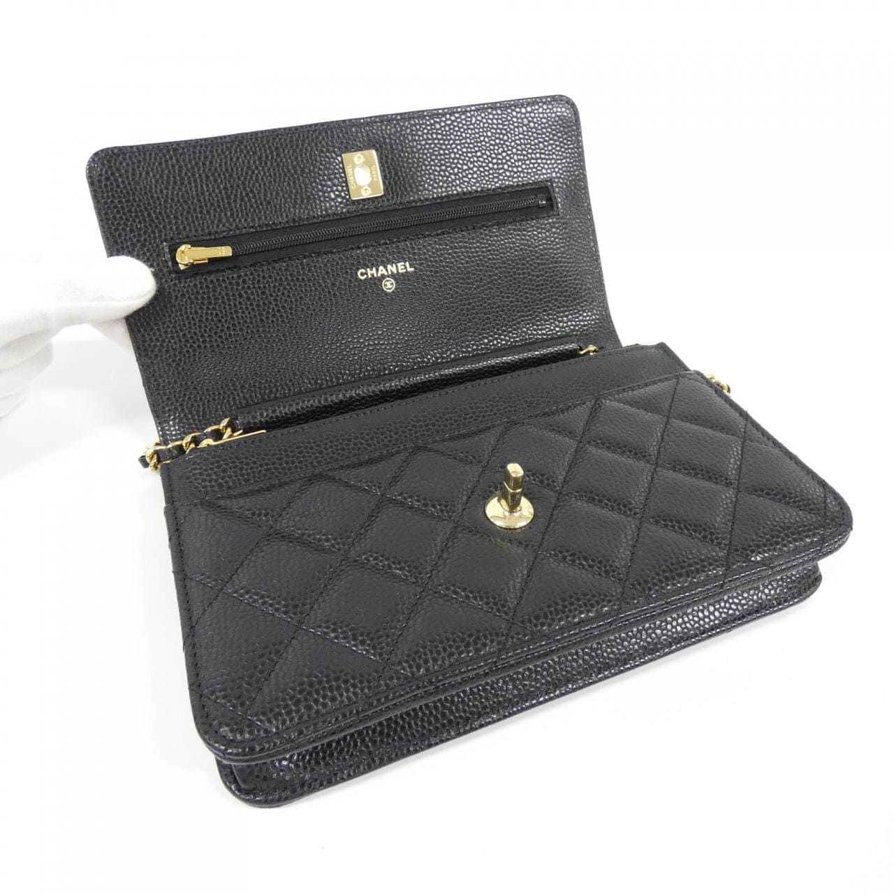 【未使用品】シャネル AP4241 チェーンウォレット