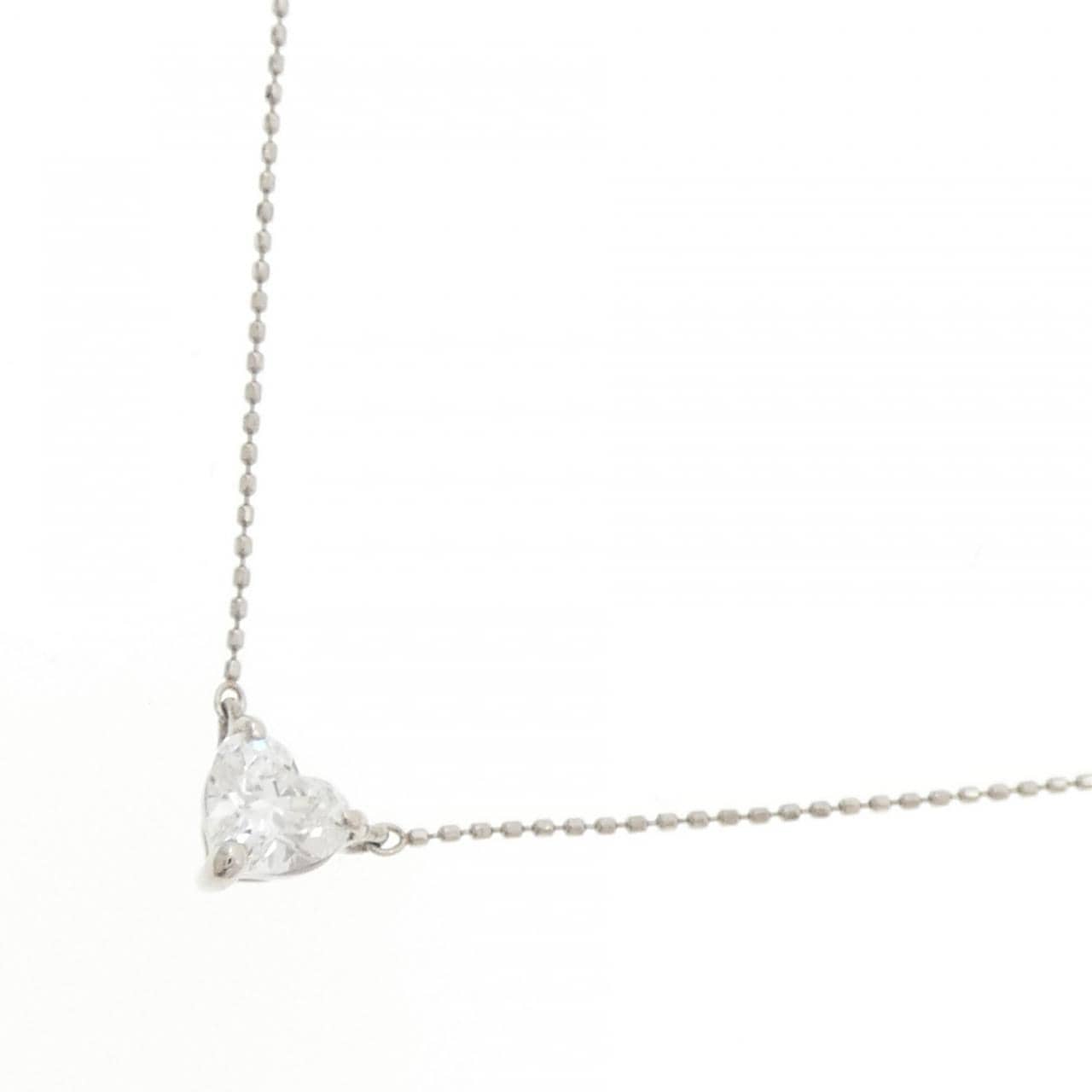 PT900/PT850 ダイヤモンド ネックレス 0.318CT E VS1 ハートシェイプ