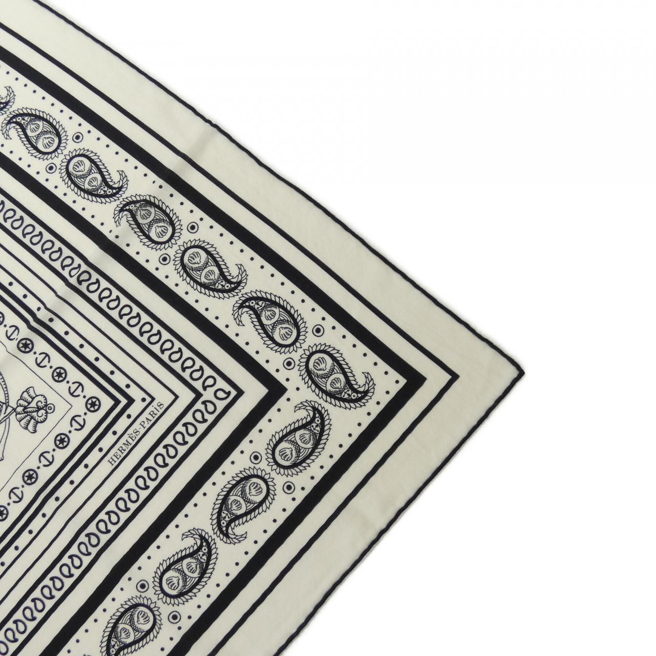 HERMES HERMES TATOUAGES MARINS BANDANA H243374S Callegian 140 Shawl