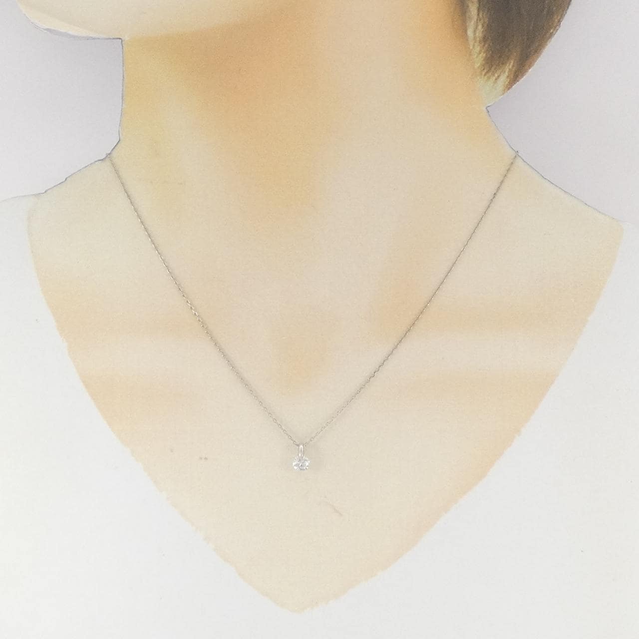 PT900/PT850 ダイヤモンド ネックレス 0.28CT
