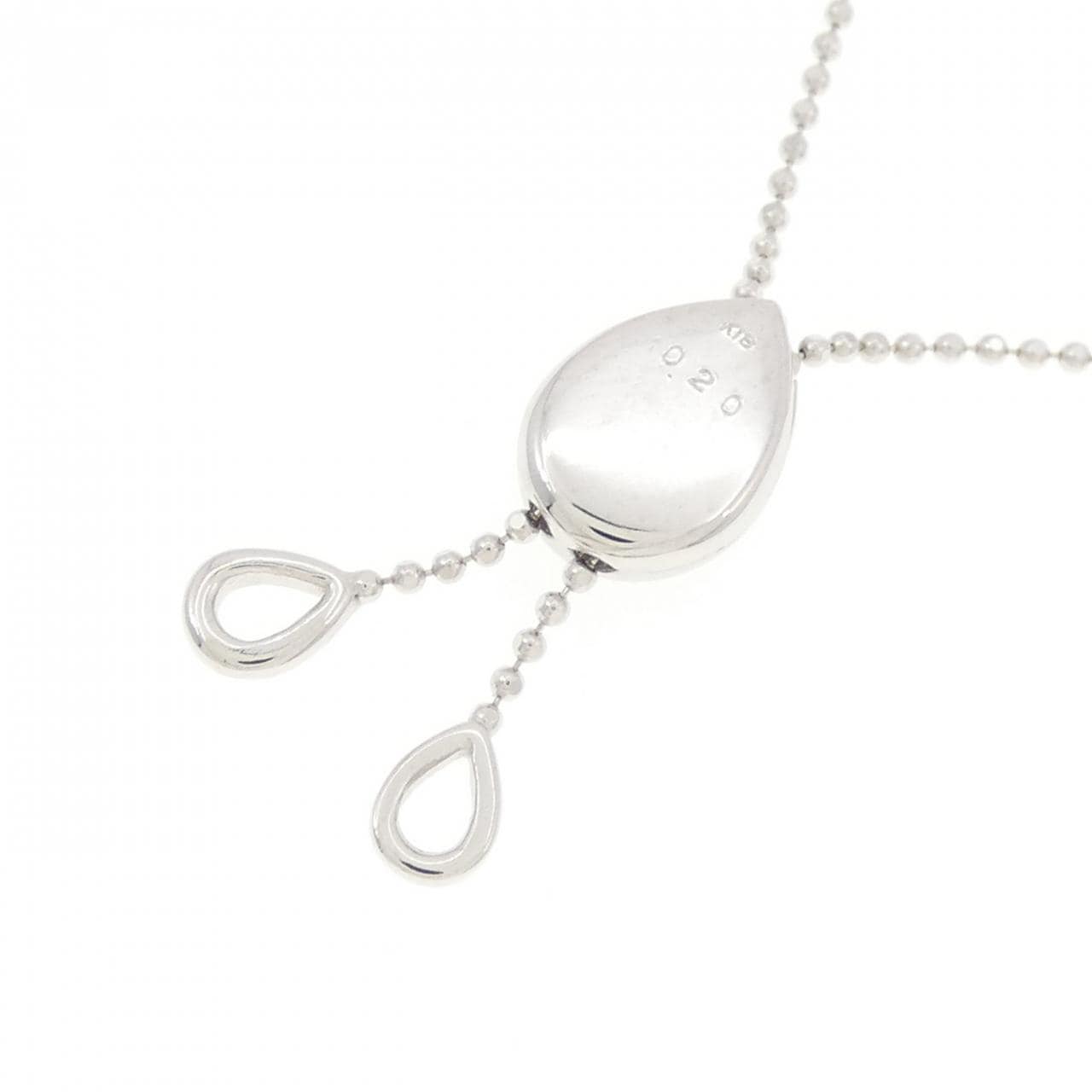 K18WG ダイヤモンド ネックレス 0.20CT