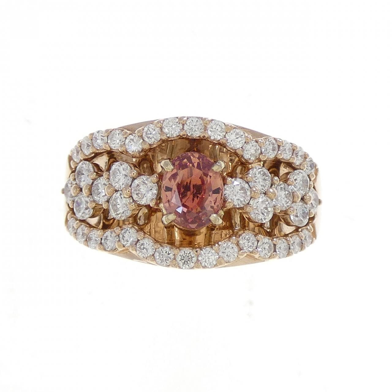 K18PG サファイヤ リング 0.62CT