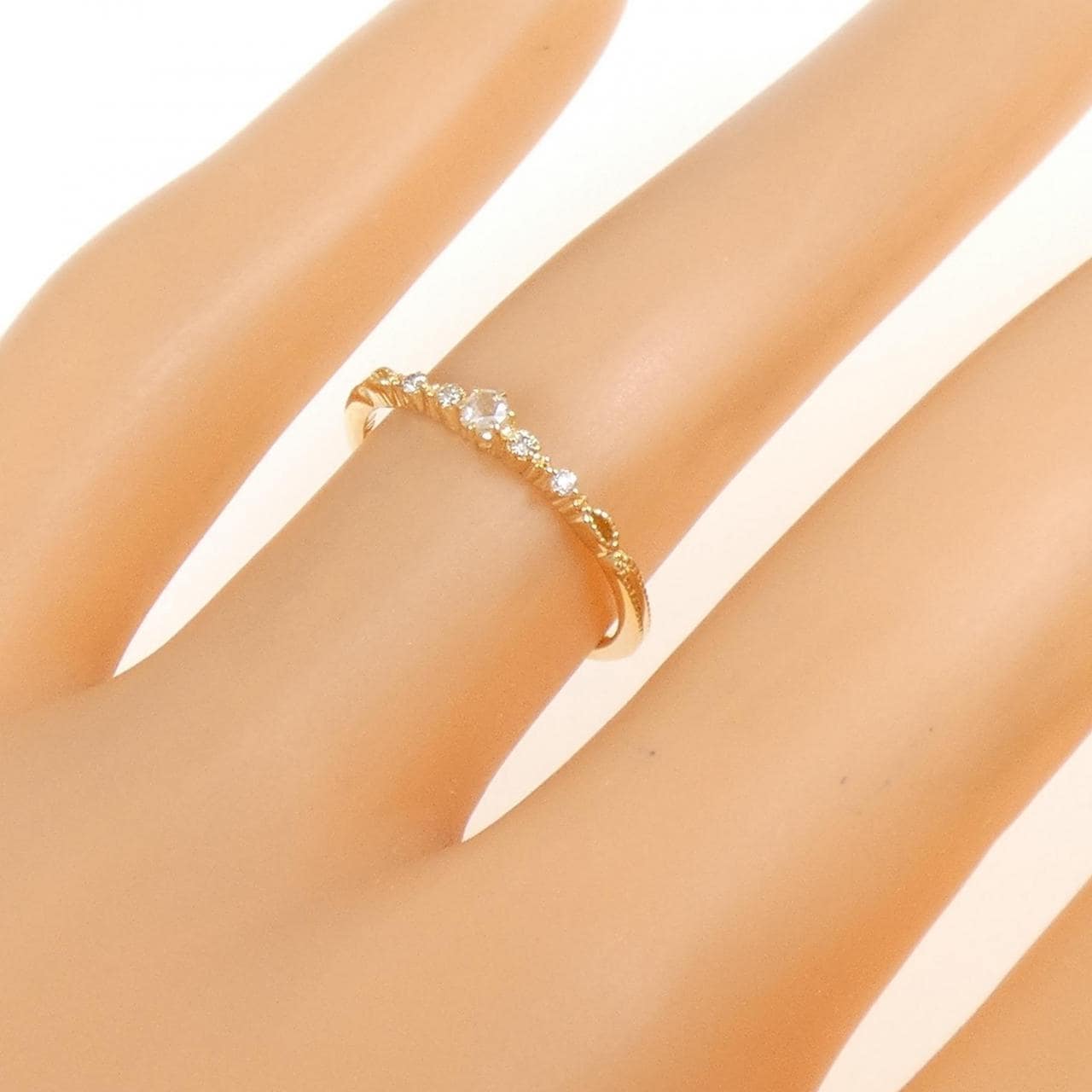 アガット ダイヤモンド リング 0.04CT