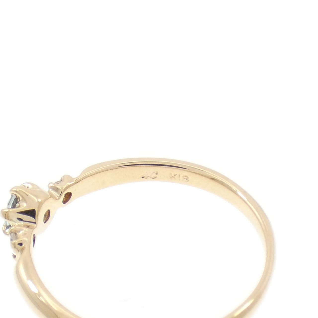 4゜C アクアマリン リング