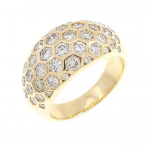 K18YG ダイヤモンド リング 2.15CT