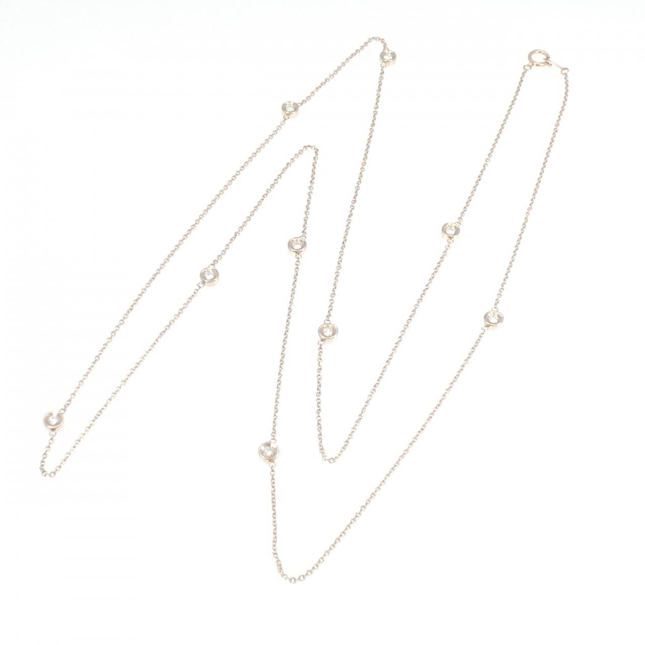 K18PG ダイヤモンド ネックレス 0.40CT