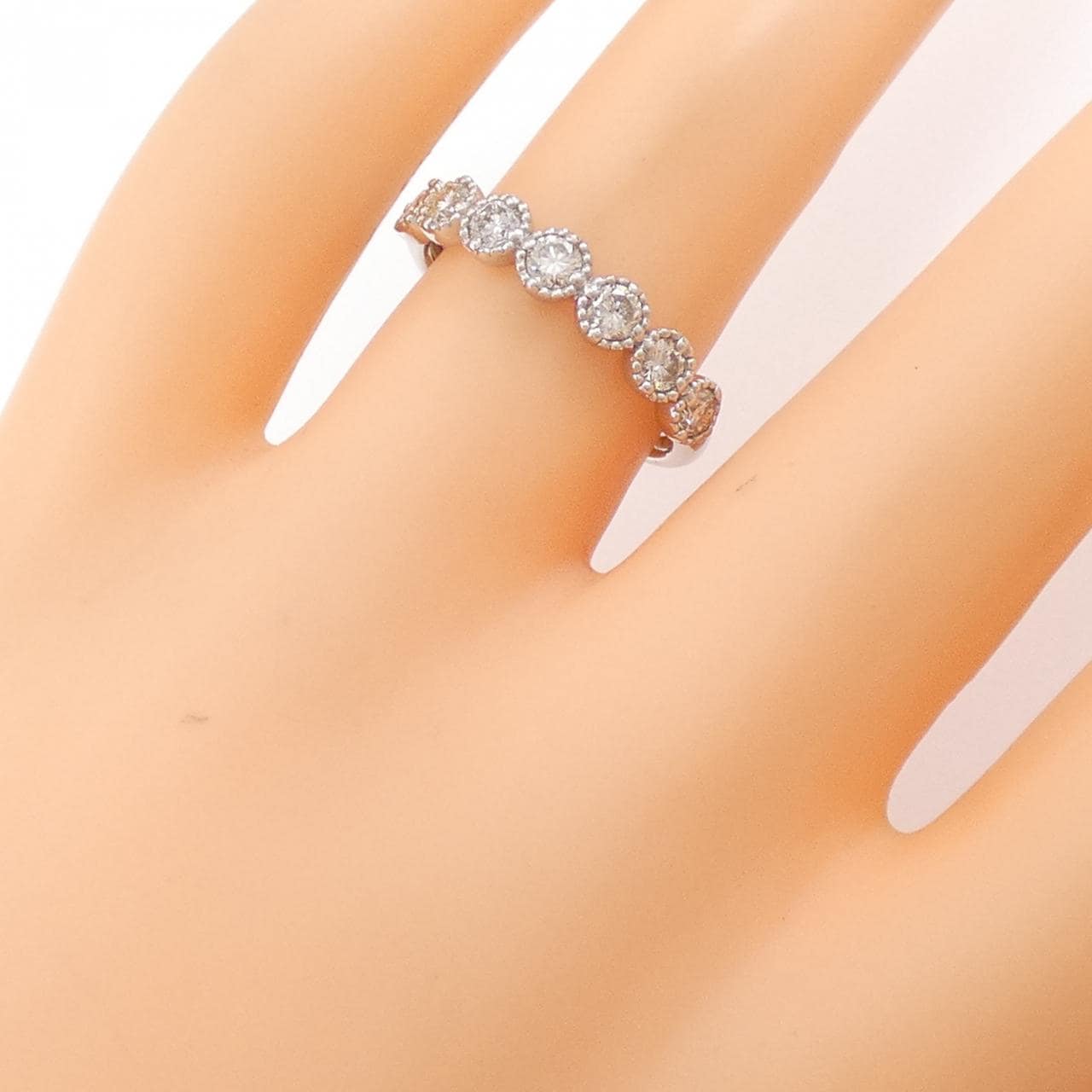 K18WG ダイヤモンド リング 0.58CT