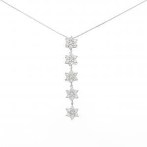 K18WG ダイヤモンド ネックレス 1.00CT