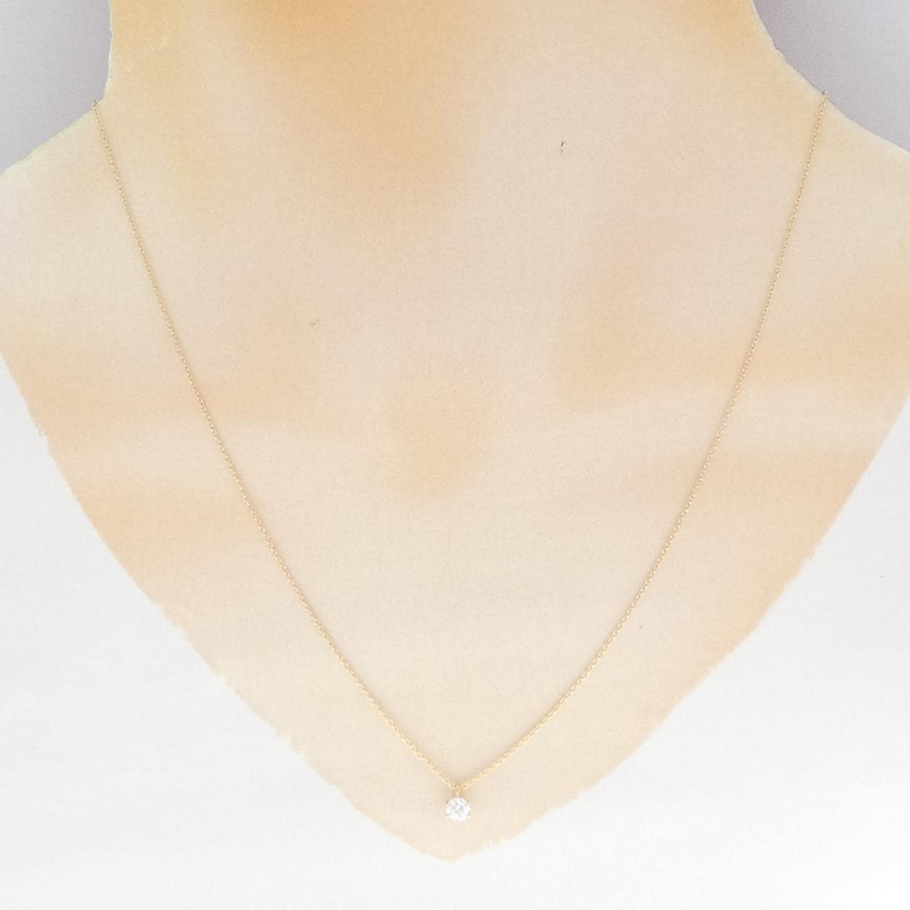 【リメイク】K18YG ダイヤモンド ネックレス 0.207CT H VS2 3EXT