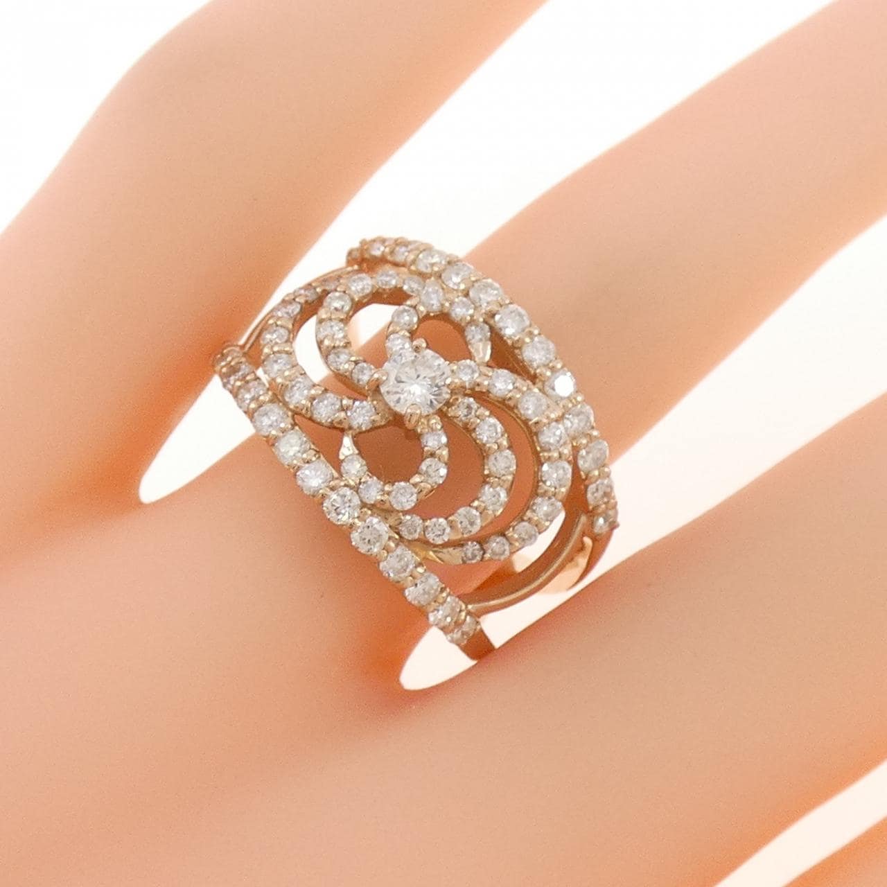 K18PG ダイヤモンド リング 1.20CT