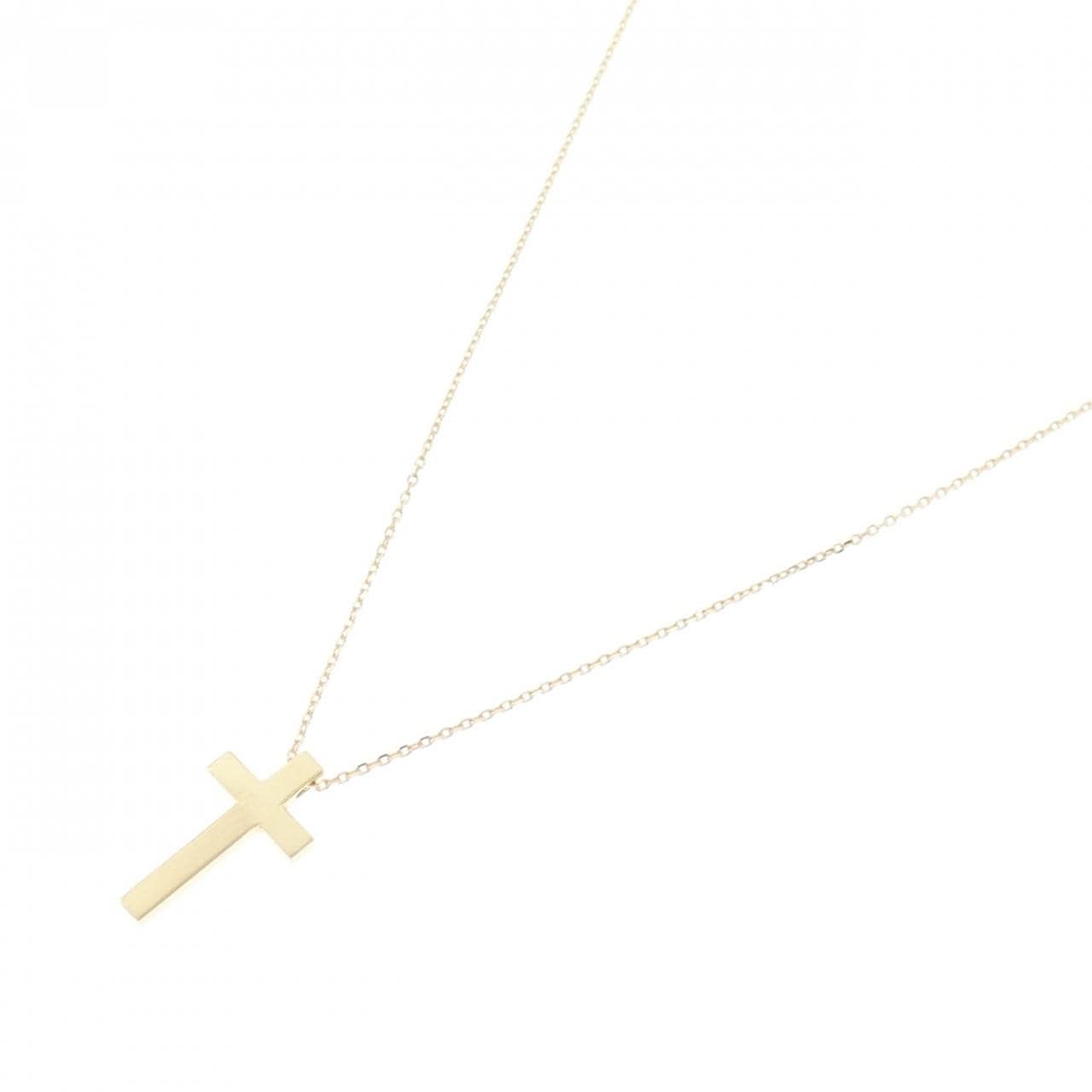 K18YG クロス ネックレス