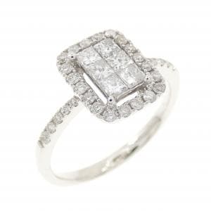 K18WG ダイヤモンド リング 0.72CT