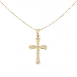 K18YG cross necklace