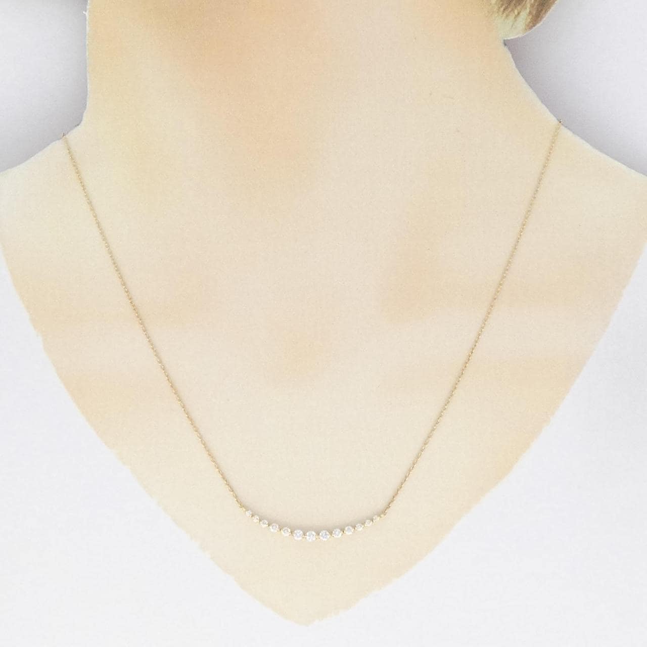 K18YG ダイヤモンド ネックレス 0.35CT