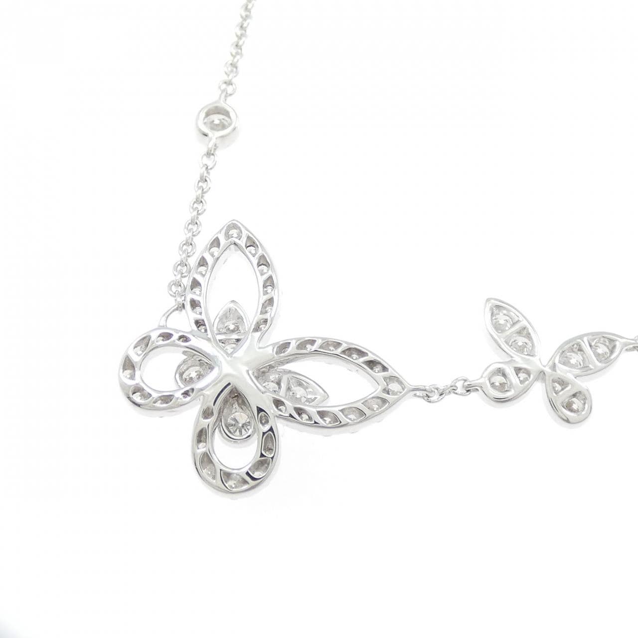 グラフ ダブル バタフライ シルエット ネックレス