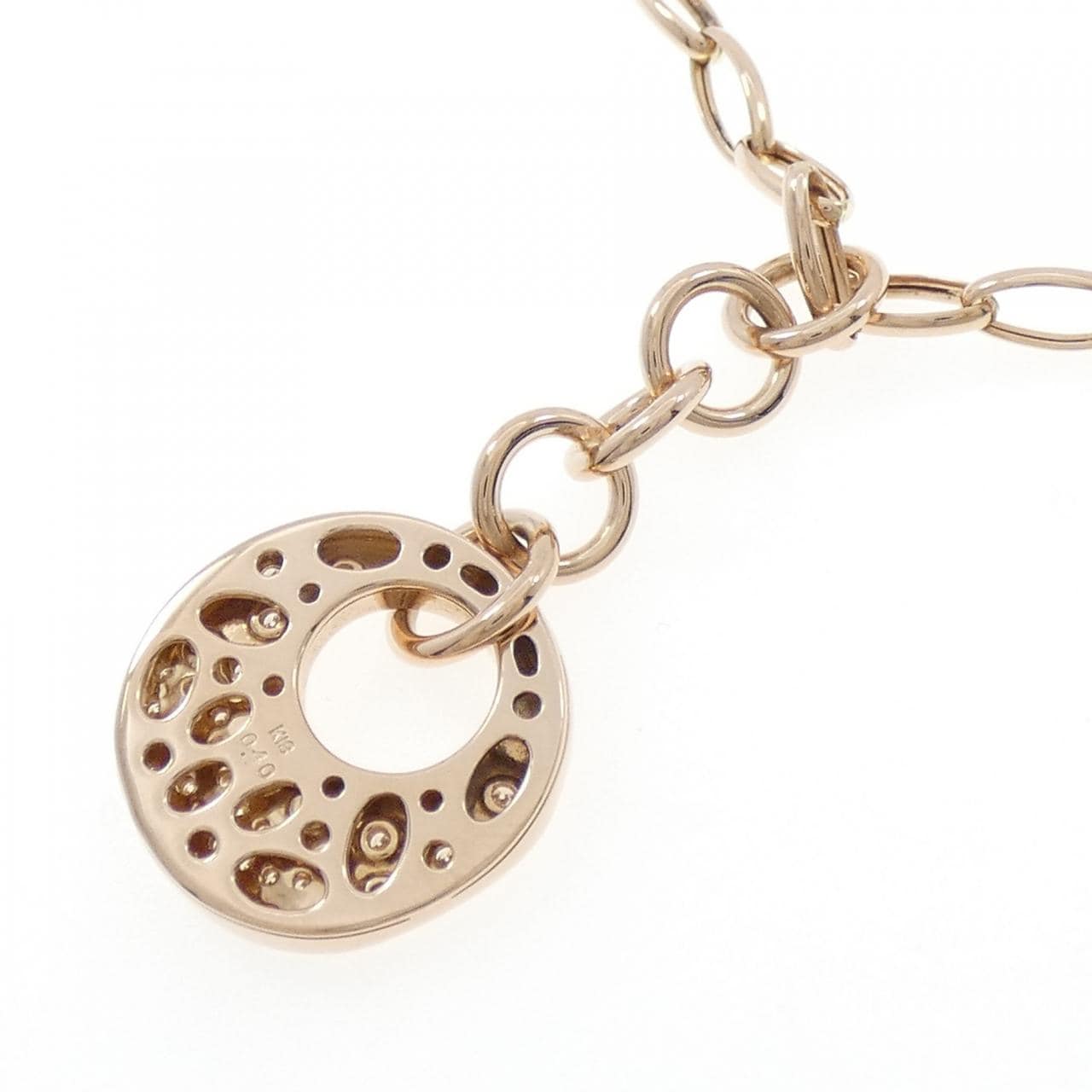 K18PG ダイヤモンド ネックレス 0.40CT