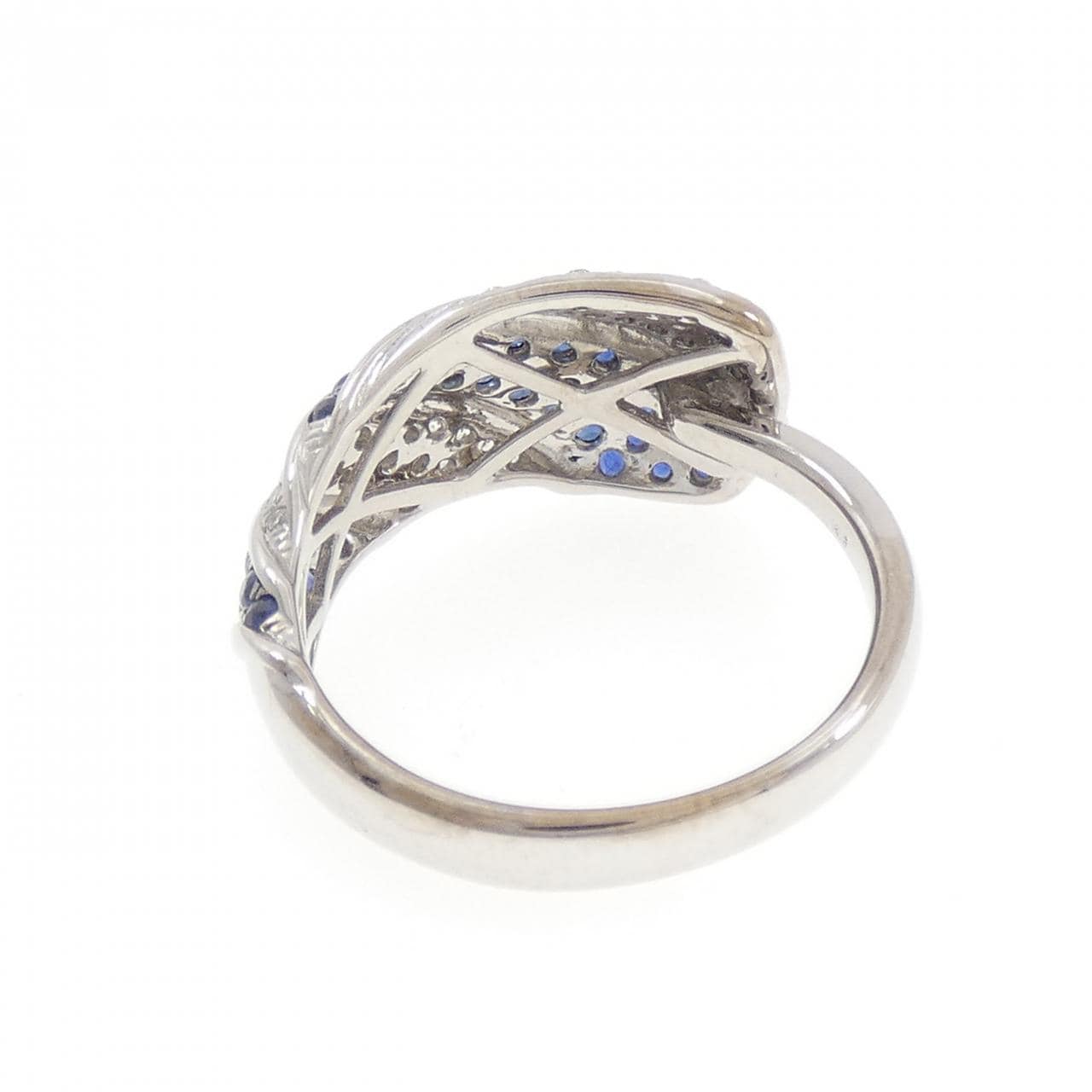 K18WG/K18BG サファイヤ リング 0.54CT