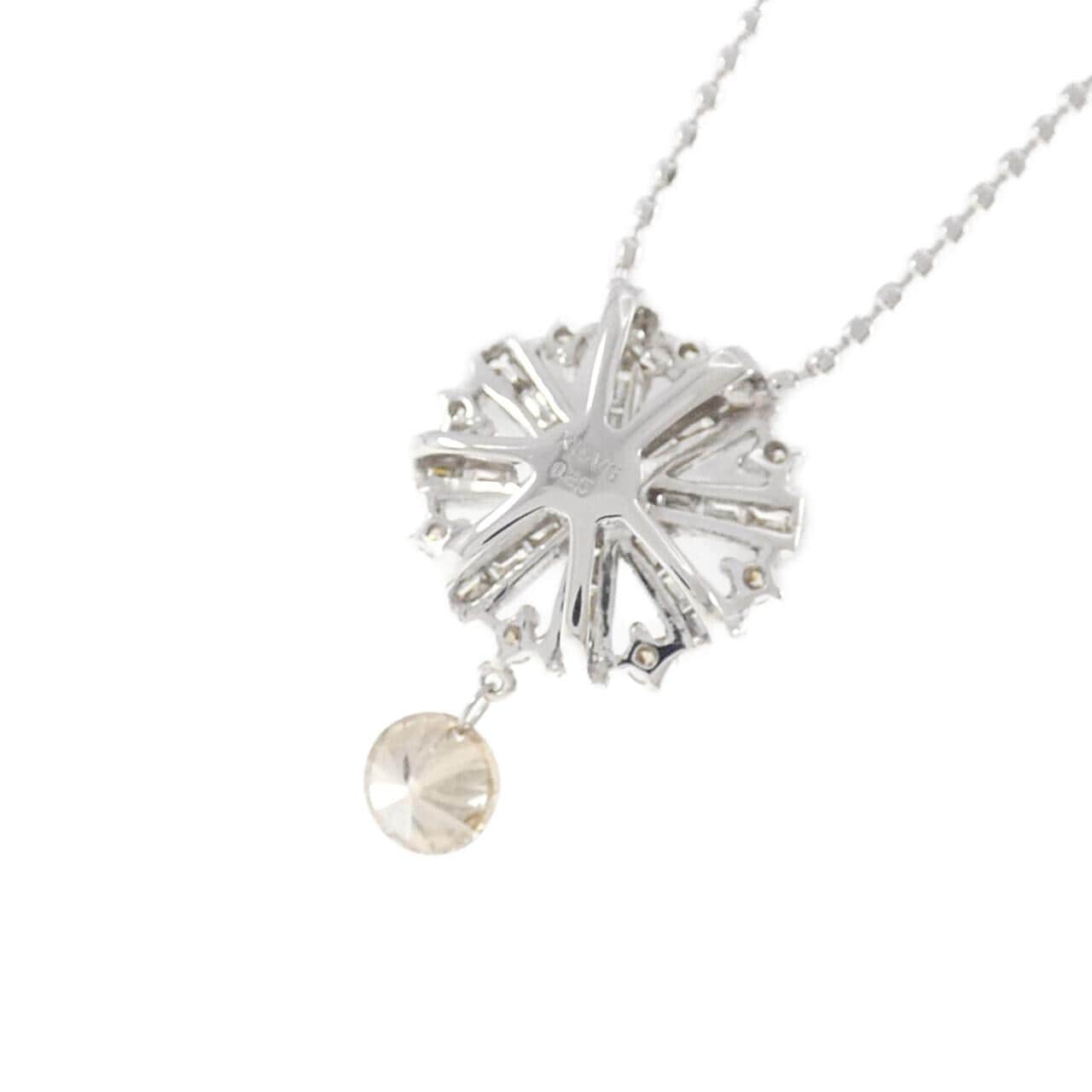 K18WG ダイヤモンド ネックレス 0.25CT