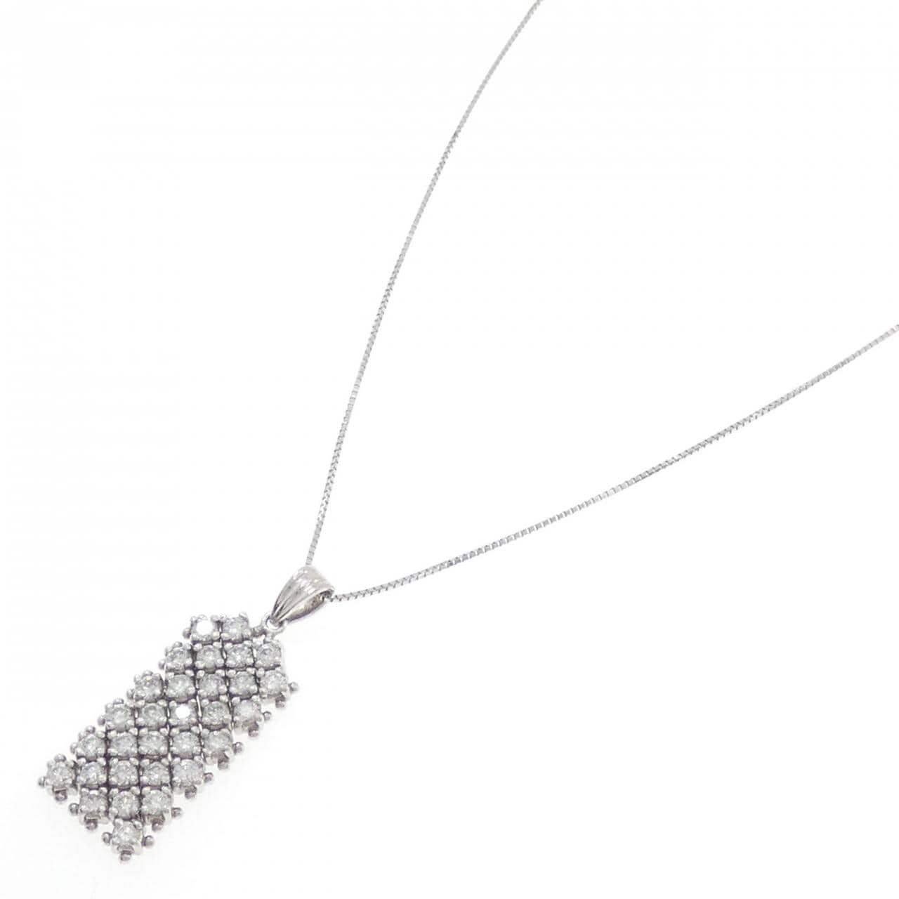 PT900/PT850 ダイヤモンド ネックレス 1.56CT