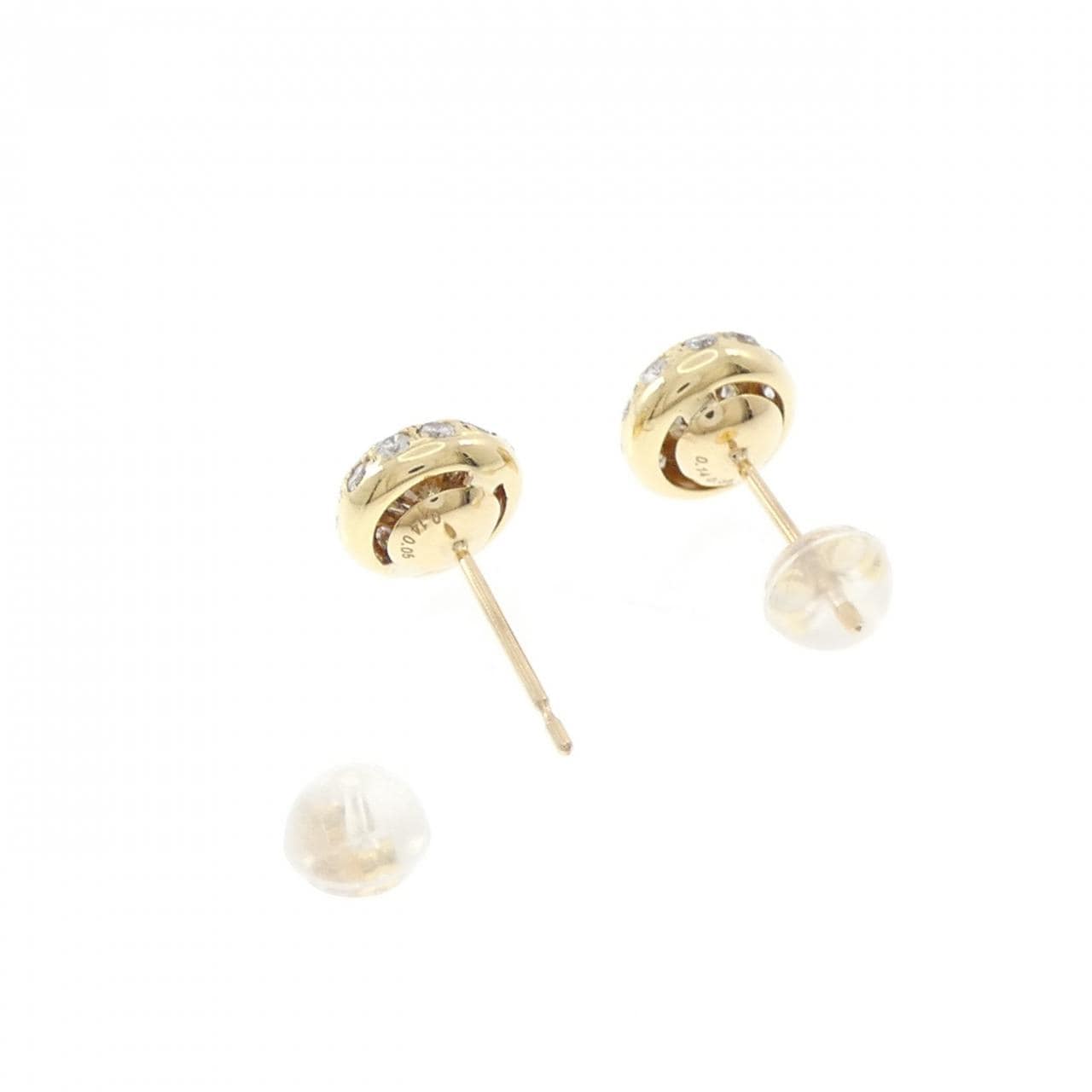 K18YG Diamond earrings 0.38CT