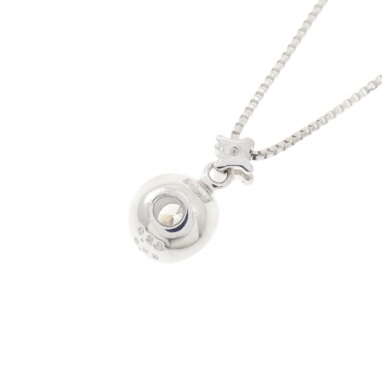 K18WG ダイヤモンド ネックレス 0.20CT