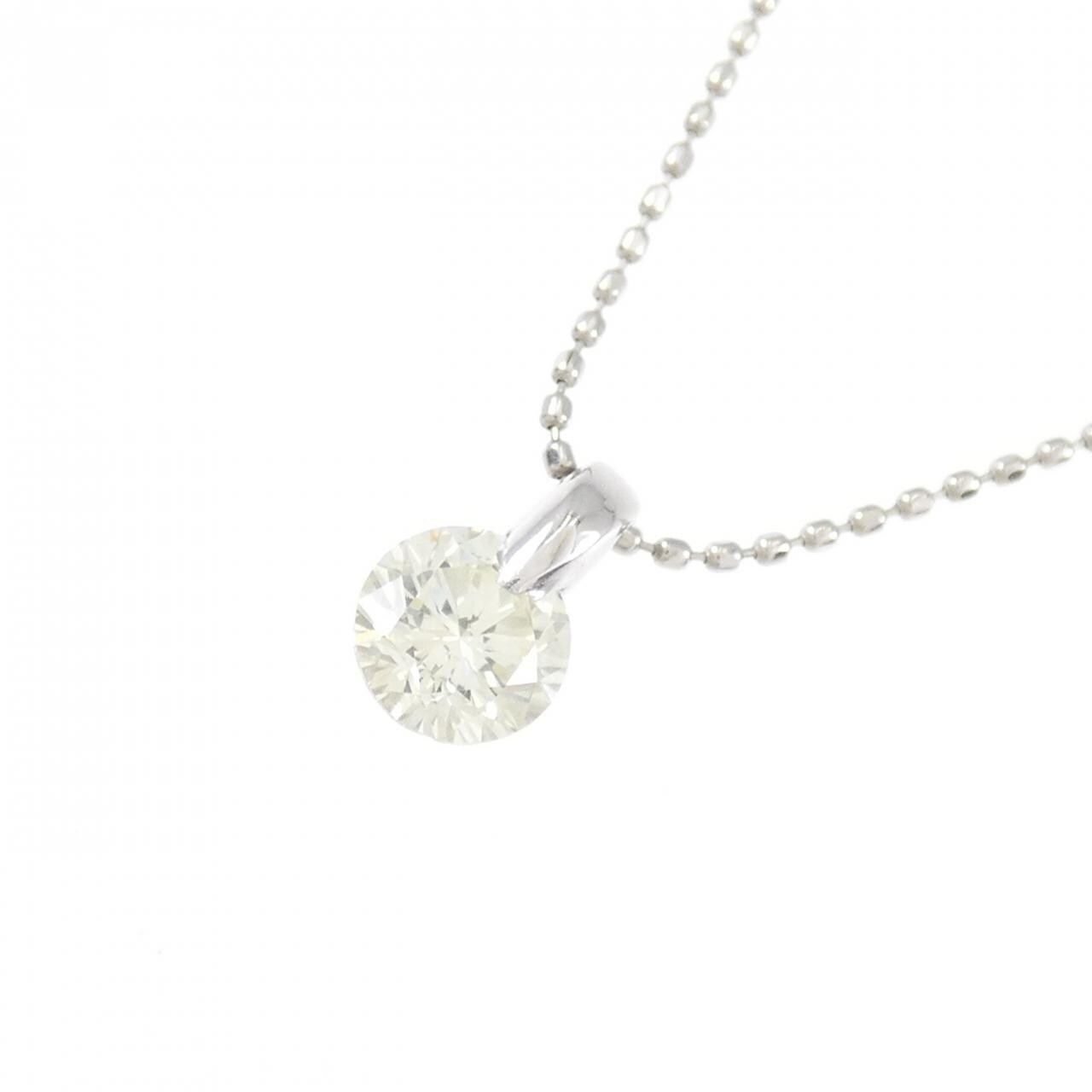 PT900/PT850 ソリティア ダイヤモンド ネックレス 0.585CT