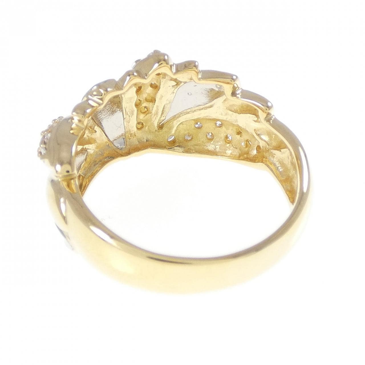 K18YG/PT900 ダイヤモンド リング 0.21CT