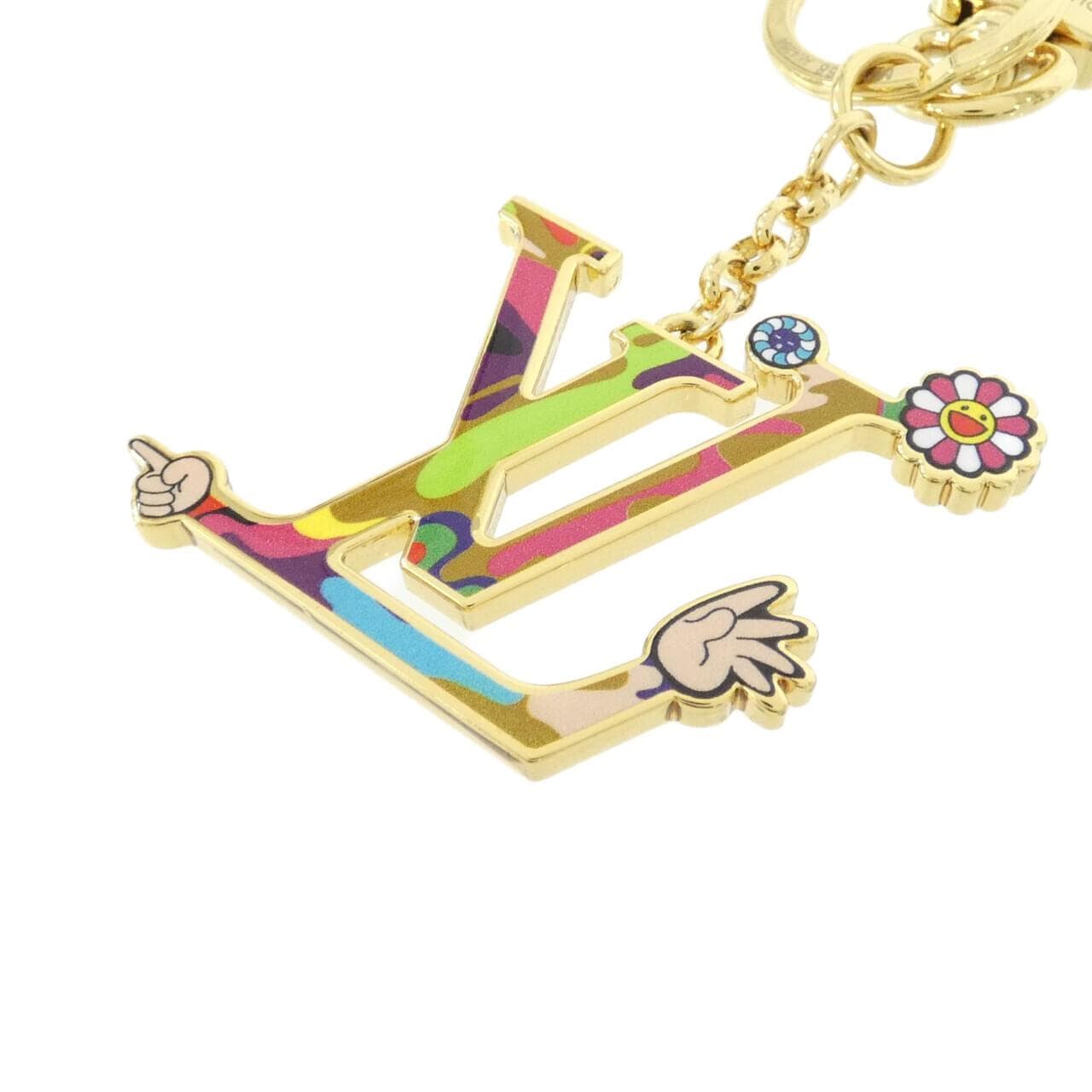 ルイヴィトン キーホルダー LVアイコニック スーパーフラット M02468 キーリング