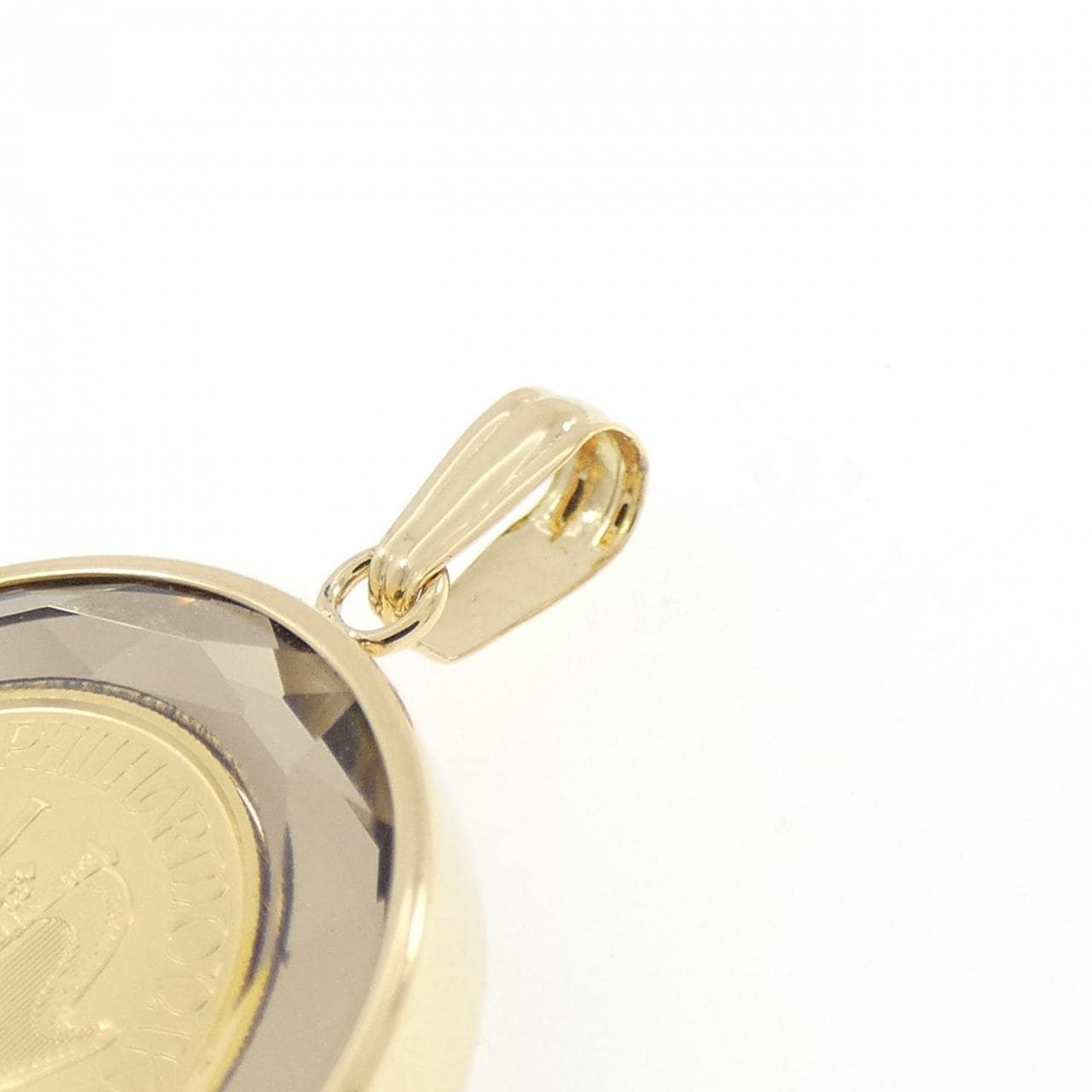 K18YG(枠) コイン ペンダント