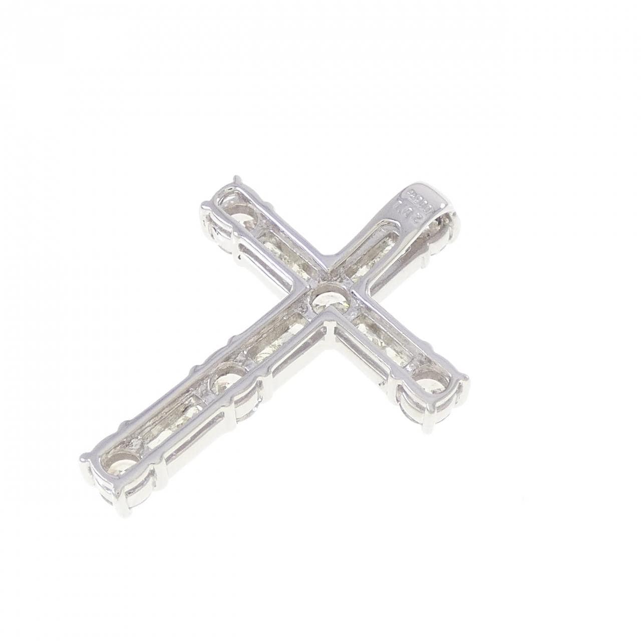 PT900 クロス ダイヤモンド ペンダント 1.02CT