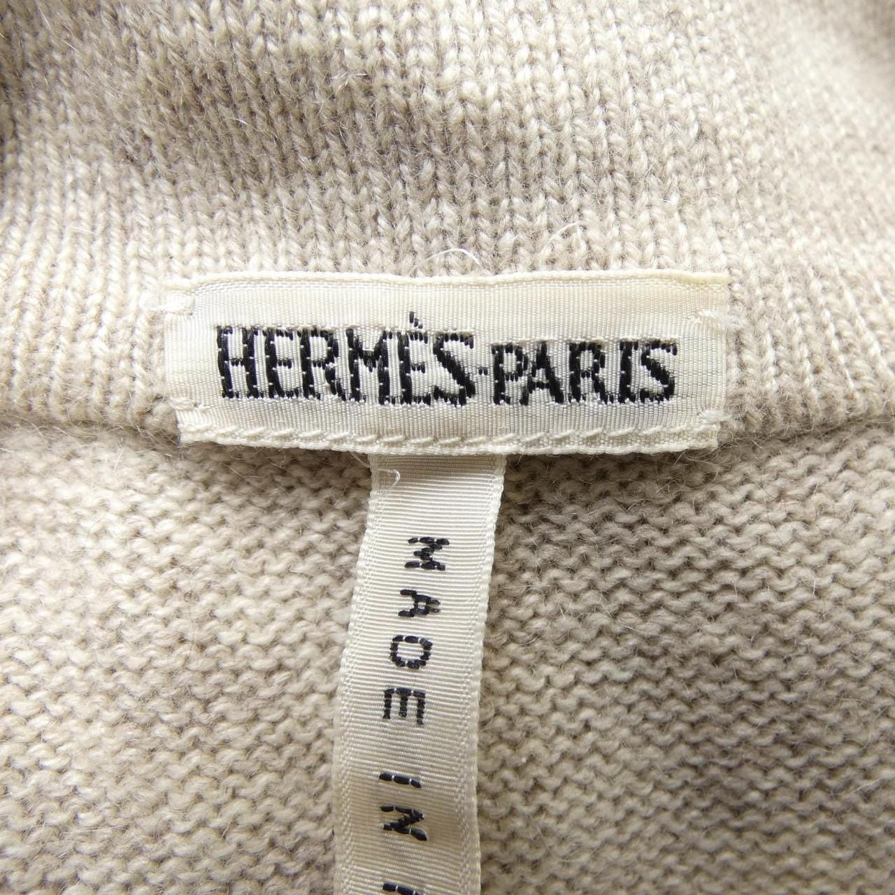 【ヴィンテージ】エルメス HERMES TROPHEES　DE　VENISE ツイルレーヌ カーディガン