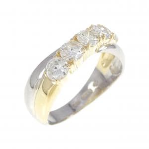 PT900/K18YG ダイヤモンド リング 1.00CT