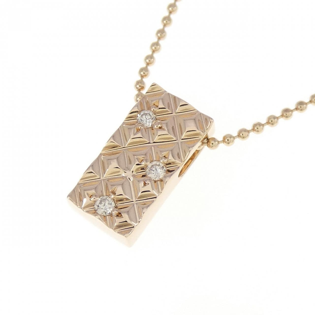 K18PG Diamond necklace