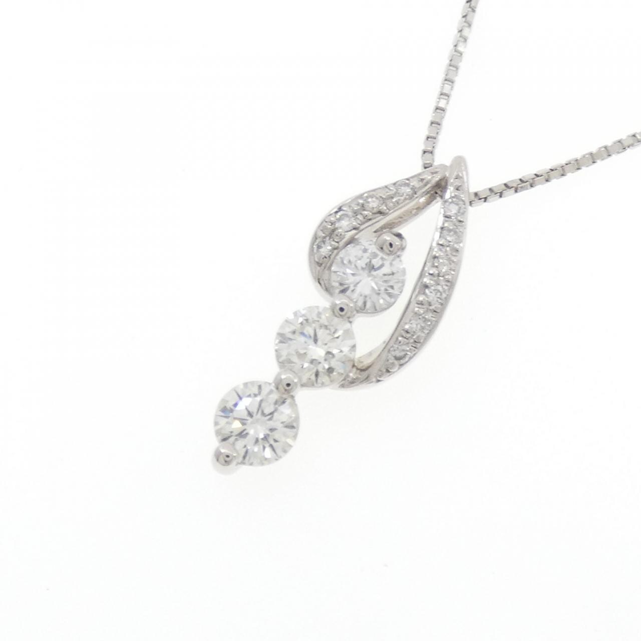 PT900/PT850 ダイヤモンド ネックレス 1.00CT