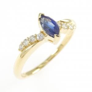 K18YG サファイヤ リング 0.46CT